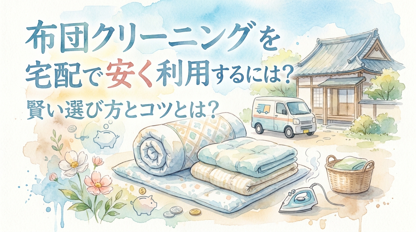 布団クリーニングを宅配で安く利用するには?賢い選び方とコツとは?