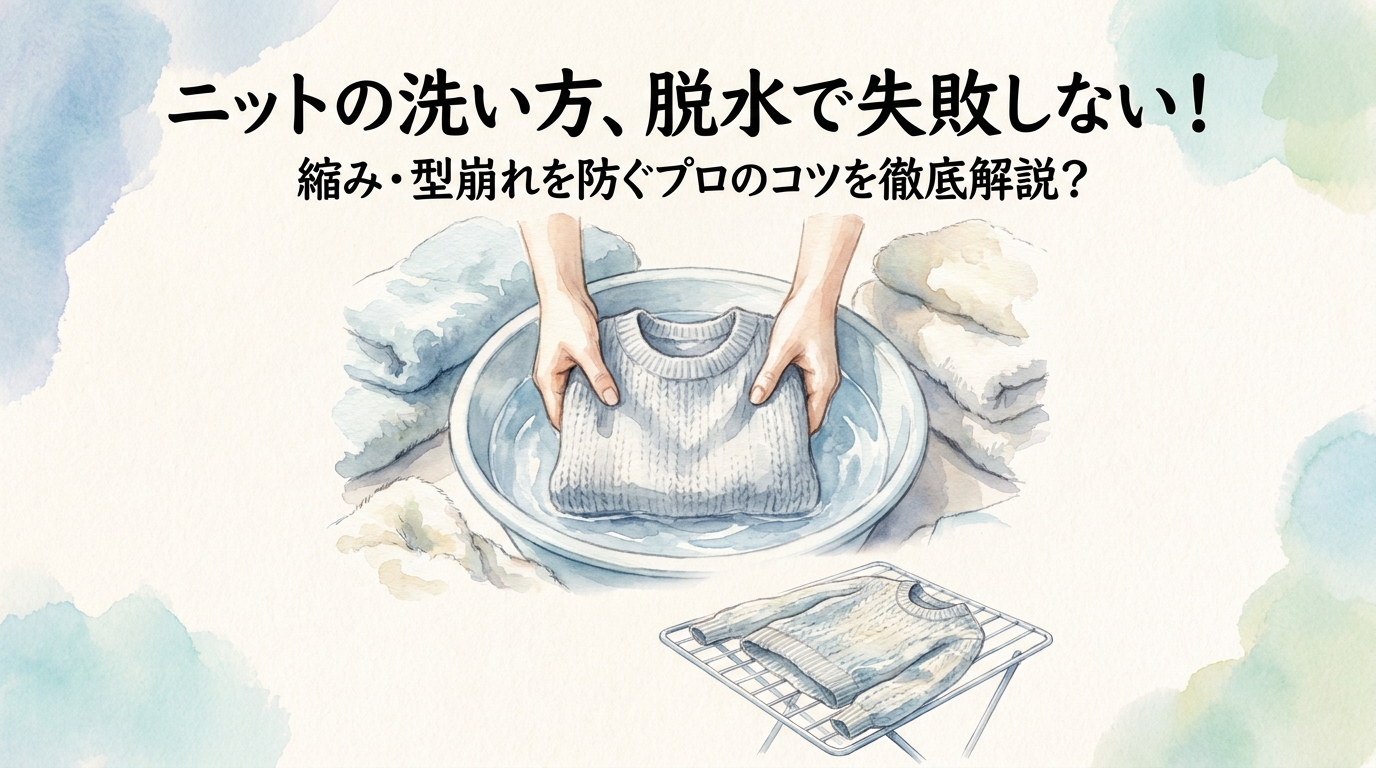 ニットの洗い方、脱水で失敗しない!縮み・型崩れを防ぐプロのコツを徹底解説?