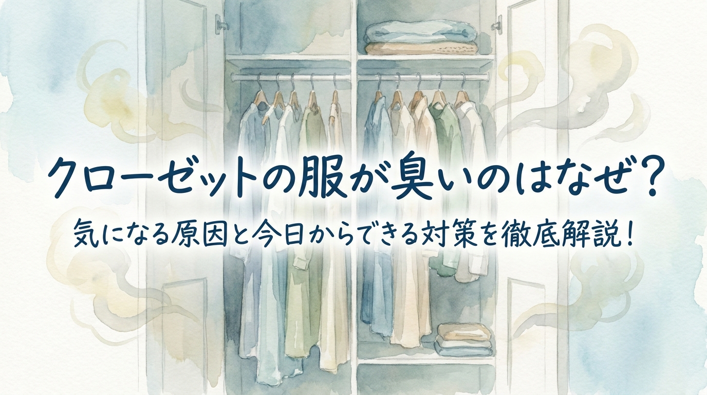 クローゼットの服が臭いのはなぜ?気になる原因と今日からできる対策を徹底解説!