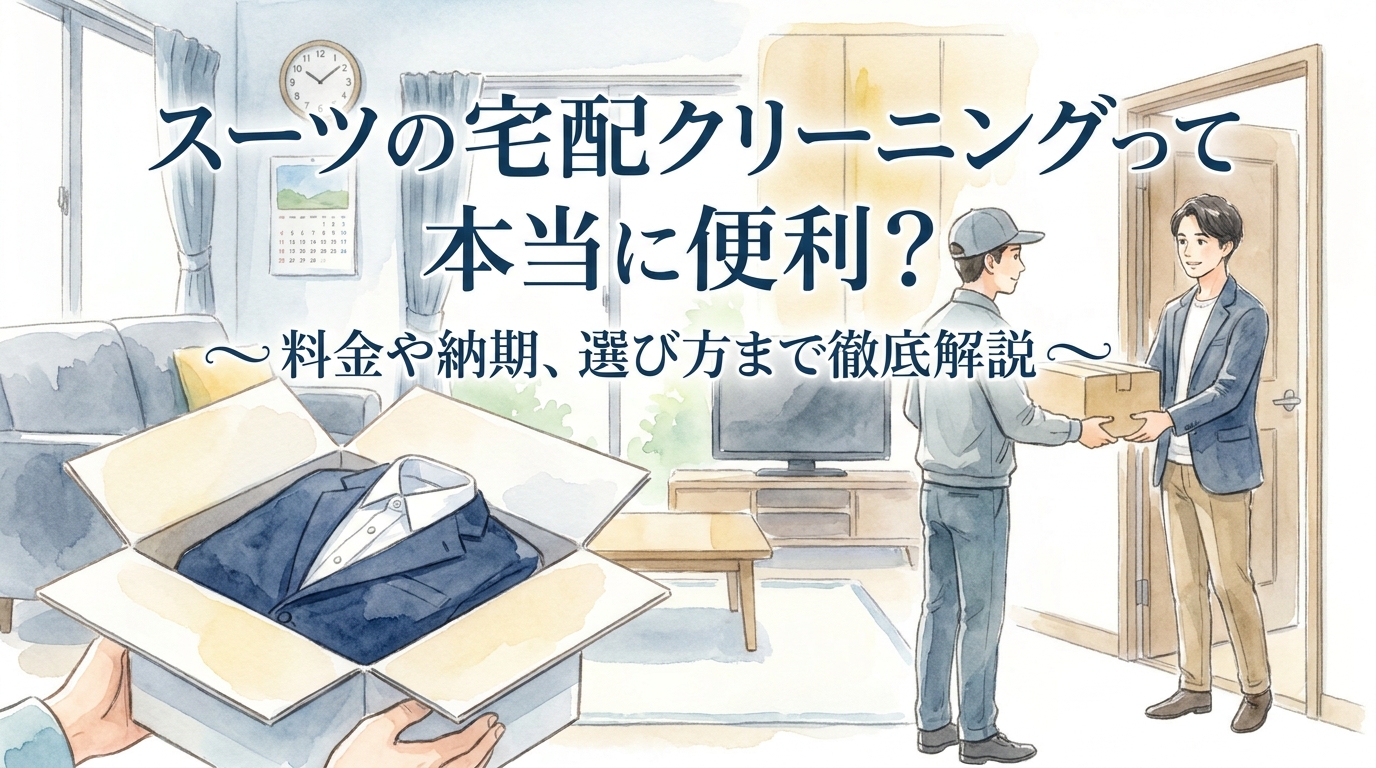 スーツの宅配クリーニングって本当に便利?料金や納期、選び方まで徹底解説しませんか?
